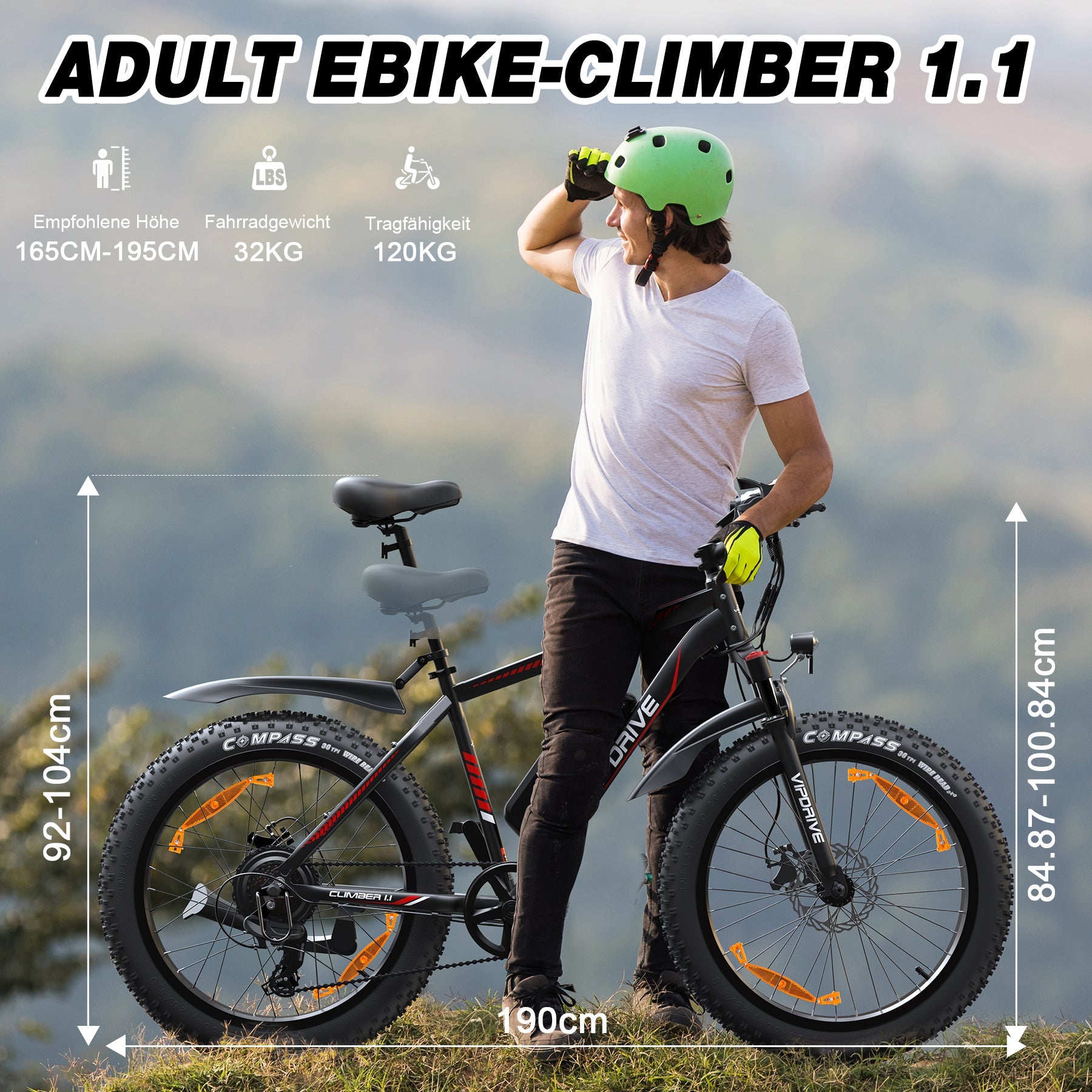 VIPDRIVE CLIMBER 1.1 Electric Bike